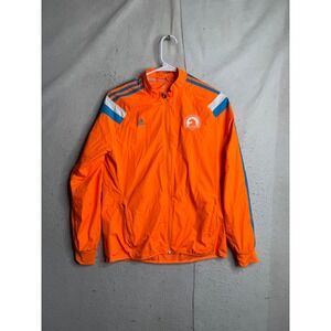 Adidas 2014 Boston Marathon Celebration Jacket Womens Medium Orange BAA 118th